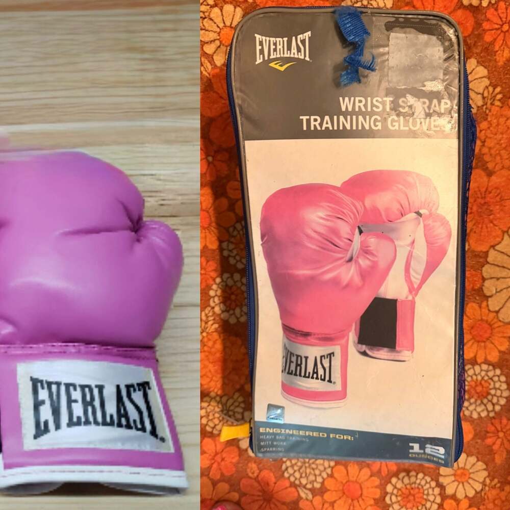 NEW SEALED BAG Everlast Wrist Strap Training Boxing Gloves PINK